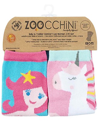 Zoocchini Scaldamuscoli Comfort, Fantasy - Set 2 paia - Per mille usi da 6 a 36 mesi! Leggings