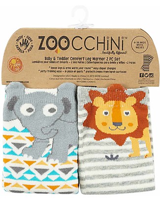 Zoocchini Scaldamuscoli Comfort, Safari - Set 2 paia - Per mille usi da 6 a 36 mesi! Leggings