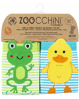 Zoocchini Scaldamuscoli Comfort, Stagno - Set 2 paia - Per mille usi da 6 a 36 mesi! Leggings
