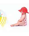 Zoocchini Set Baby 2 Pezzi - Costume Intero con Volant  + Cappellino - UPF 50+ - Fragola Costumi Interi