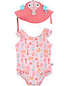 Zoocchini Set Baby 2 Pezzi - Costume Intero con Volant  + Cappellino - UPF 50+ - Sally il Cavalluccio Marino Costumi Interi