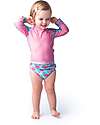 Zoocchini Set Baby 3 Pezzi - Rash Guard Top + Costumino Contenitivo + Cappellino - UPF 50+ - Franny il Fenicottero Costumi Contenitivi