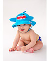 Zoocchini Set Baby Costumino Contenitivo + Cappellino, Squalo - UPF 50+ Costumi Contenitivi