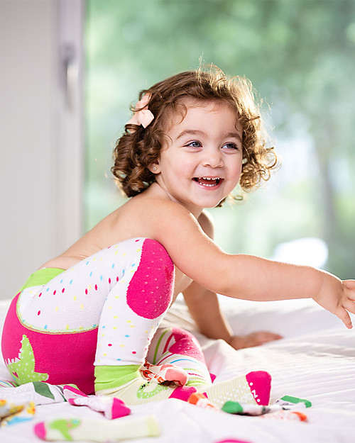 Zoocchini Set Leggings e Calzini Antiscivolo Dai il Dinosauro Grip+Easy Leggings