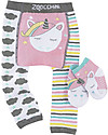 Zoocchini Set Leggings e Calzini Antiscivolo Grip+Easy - Allie Unicorno Leggings