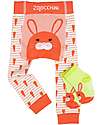Zoocchini Set Leggings e Calzini Antiscivolo Grip+Easy - Bella il Coniglio Leggings