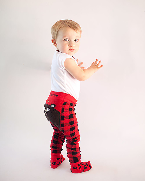 Zoocchini Set Leggings e Calzini Antiscivolo Grip+Easy - Bosley l'Orso Leggings
