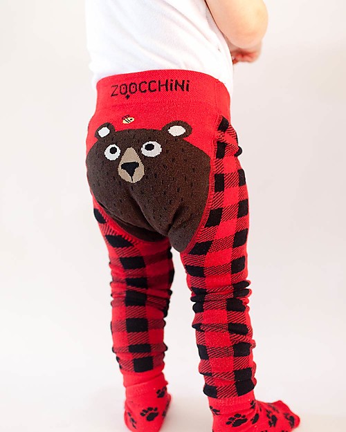 Zoocchini Set Leggings e Calzini Antiscivolo Grip+Easy - Bosley l'Orso Leggings