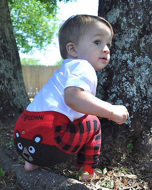 Zoocchini Set Leggings e Calzini Antiscivolo Grip+Easy - Bosley l'Orso Leggings