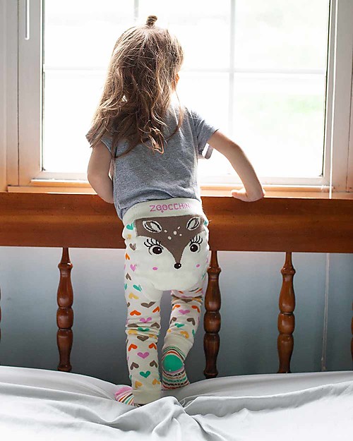 Zoocchini Set Leggings e Calzini Antiscivolo Grip+Easy - Fiona il Cerbiatto Leggings