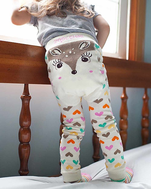 Zoocchini Set Leggings e Calzini Antiscivolo Grip+Easy - Fiona il Cerbiatto Leggings