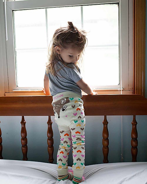 Zoocchini Set Leggings e Calzini Antiscivolo Grip+Easy - Fiona il Cerbiatto Leggings
