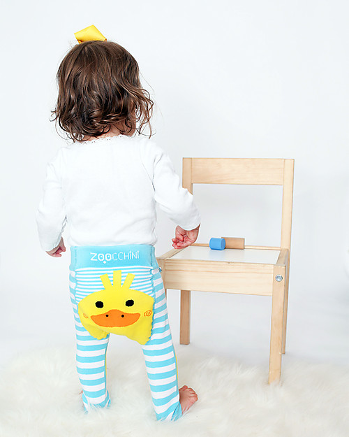 Zoocchini Set Leggings e Calzini Antiscivolo Grip+Easy - Puddles l’Anatroccolo Leggings