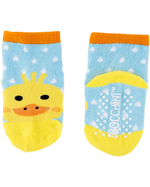 Zoocchini Set Leggings e Calzini Antiscivolo Grip+Easy - Puddles l’Anatroccolo Leggings