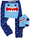 Zoocchini Set Leggings e Calzini Antiscivolo Grip+Easy - Sherman lo Squalo Leggings