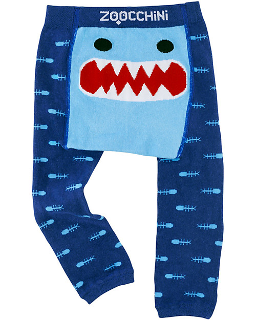 Zoocchini Set Leggings e Calzini Antiscivolo Grip+Easy - Sherman lo Squalo Leggings