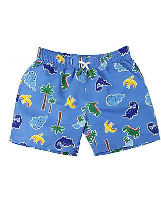 Zoocchini Swim Shorts - Breathable Fabric - Devin the Dino - UPF 50+ Swimming Trunks