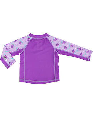 Zoocchini Top Maniche Lunghe da Bagno - Rash Guard per Neonato - Harper l'Ippopotamo T-shirt Anti UV