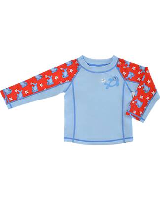 Zoocchini Top Maniche Lunghe da Bagno - Rash Guard per Neonato - Sunny la Foca T-shirt Anti UV