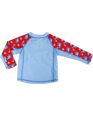 Zoocchini Top Maniche Lunghe da Bagno - Rash Guard per Neonato - Sunny la Foca T-shirt Anti UV