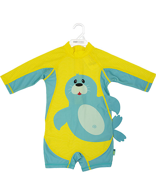 Zoocchini Tutina da Surf - Foca - UPF 50+ T-shirt Anti UV