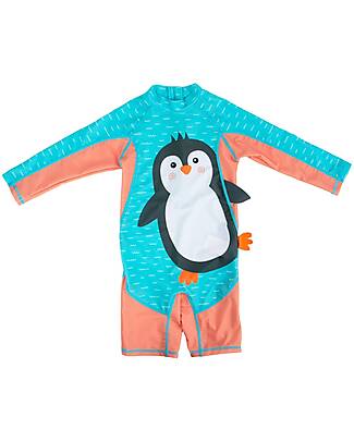 Zoocchini Tutina da Surf - Parker il Pinguino - UPF 50+ T-shirt Anti UV