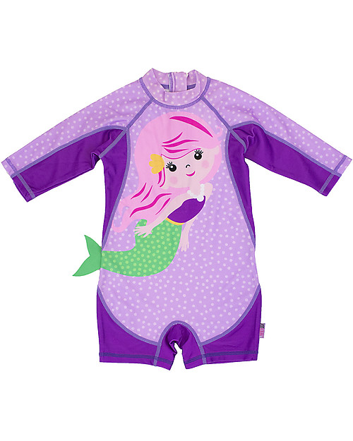 Zoocchini Tutina da Surf - Sirenetta - UPF 50+ T-shirt Anti UV
