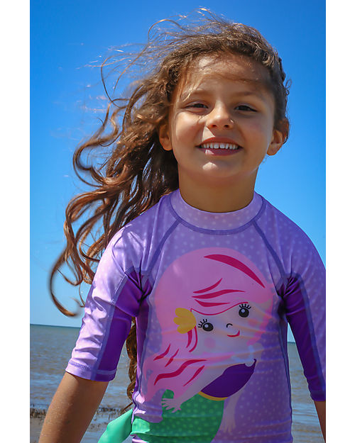 Zoocchini Tutina da Surf - Sirenetta - UPF 50+ T-shirt Anti UV