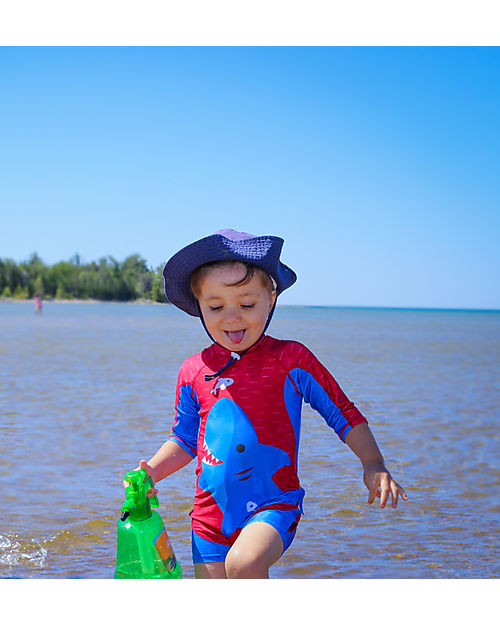 Zoocchini Tutina da Surf - Squalo - UPF 50+ T-shirt Anti UV