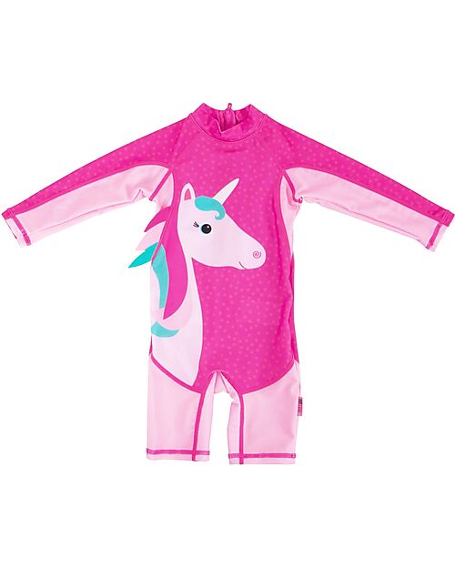 Zoocchini Tutina da Surf - Una l'Unicorno - UPF 50+ T-shirt Anti UV