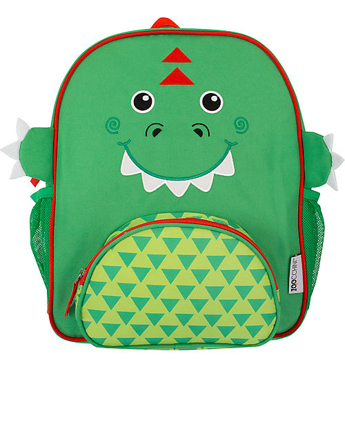 Zoocchini Zainetto Bimbi Everyday Backpack - Devin the Dinosaur - 26 x 33 x 10 cm Zaini Asilo