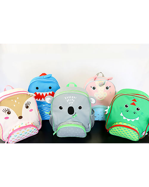 Zoocchini Zainetto Bimbi Everyday Backpack - Devin the Dinosaur - 26 x 33 x 10 cm Zaini Asilo
