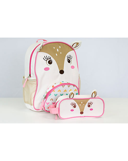 Zoocchini Zainetto Bimbi Everyday Backpack - Fiona the Fawn - 26 x 33 x 10 cm Zaini Asilo