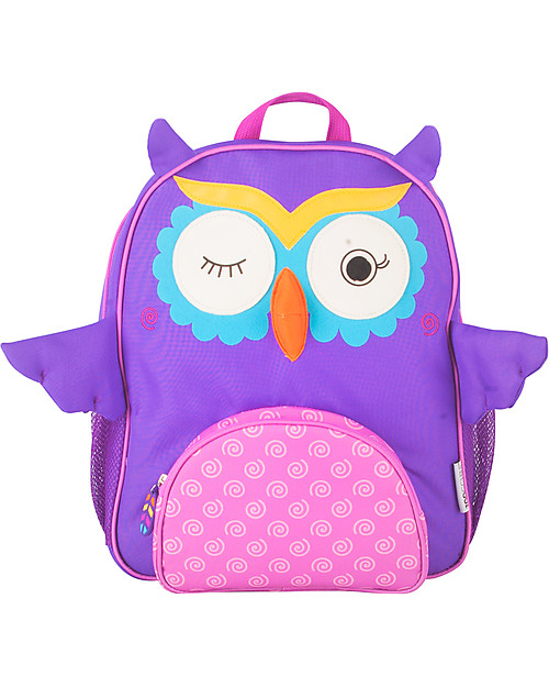 Zoocchini Zainetto Bimbi, Olive il Gufetto - 33 x 26,5 x 10 cm Zaini Asilo