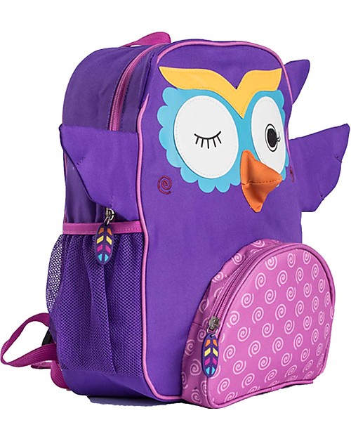 Zoocchini Zainetto Bimbi, Olive il Gufetto - 33 x 26,5 x 10 cm Zaini Asilo