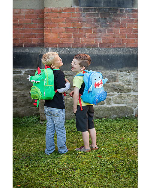 Zoocchini Zainetto Bimbi, Sherman lo Squalo - 33 x 26,5 x 10 cm Zaini Asilo