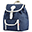 Zainetto Bimbi 25 x 26 x 25,5 cm, Blu - Impermeabile, inserti in pelle Zainetto Bimbi 25 x 26 x 25,5 cm, Blu - Impermeabile, inserti in pelle