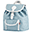 Zainetto Bimbi 25 x 26 x 25,5 cm, Azzurro - Impermeabile, inserti in pelle Zainetto Bimbi 25 x 26 x 25,5 cm, Azzurro - Impermeabile, inserti in pelle