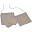 Festone Decorativo con Stelline Glitter, Rosa Antico - 2,5 metri