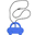 Massaggiagengive Macchinina Blu e Collana di Allattamento 2 in 1 - 100% Silicone Alimentare Massaggiagengive Macchinina Blu e Collana di Allattamento 2 in 1 - 100% Silicone Alimentare