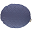 Cuscino Rotondo Trapuntato Sitges, Blu - 45 cm - Cotone bio