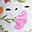 Tendina Ovetto Canopy - Berry & Bloom - 100% Mussola di Cotone