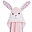 Asciugamano Baby con Cappuccio, Beatrice la Coniglietta - 100% cotone Asciugamano Baby con Cappuccio, Beatrice la Coniglietta - 100% cotone