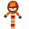 Sonaglio Stick Leone - Fair Trade, Cotone Bio Sonaglio Stick Leone - Fair Trade, Cotone Bio