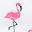 Contenitore Portaoggetti XL, Fenicotteri Rosa - Extra Large!