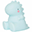 Luce Piccola LED, T-Rex - Celeste