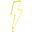 Luce a Neon, LED, Fulmine - Giallo Luce a Neon, LED, Fulmine - Giallo