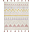 Tappeto Lavabile Azteca, Panna/Rosa Vintage, 100% Cotone (140x200 cm)