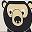Organizer da Muro con Ganci, 4 Tasche - Orso Nero Organizer da Muro con Ganci, 4 Tasche - Orso Nero
