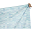 Copertina Imbottita 2 in 1 "Petali", Azzurro - 100x137 cm - cotone bio